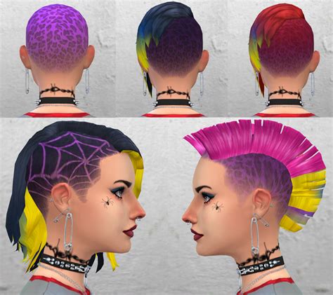 Subscribe to my patreon at tiers Frosted Donut or above to get access to content you wouldn't be able to get otherwise. . Sims 4 punk hair cc
